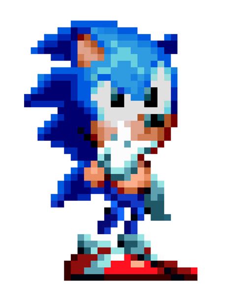Sonic Mania Sprite Edit (thinking) by BluestarDraws on DeviantArt