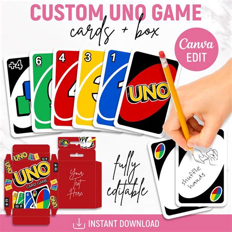 Free Printable Blank UNO Cards Template [PDF] - Worksheets Library