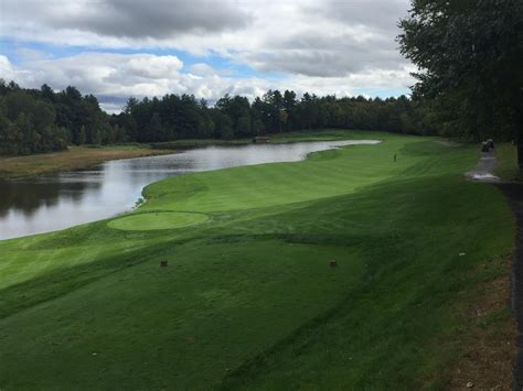 View from the tee of the par 5 8th hole at Crumpin Fox in Bernardston ...