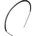 Buy Anokhi Ada Spiral Black Metal Hair Band for Men and Women (HAB-1003 ...