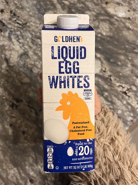 Picked up these liquid egg whites because they were out of the cage ...
