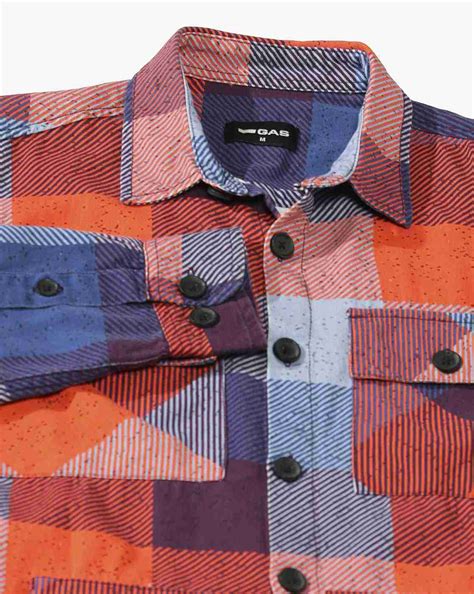 Relaxed Fit Shacket with Checked Pattern