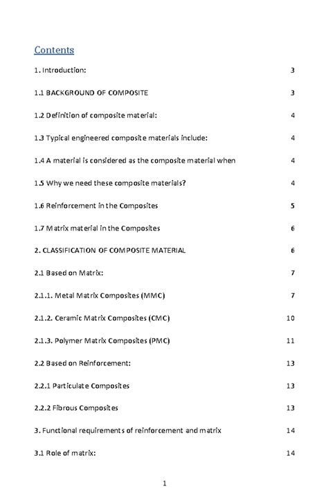Chapter-1 - Ntg - Contents Introduction: 1 BACKGROUND OF COMPOSITE 1 ...