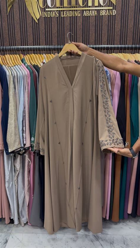 AL-HANA FRONT OPEN ABAYA | CAMEL BROWN