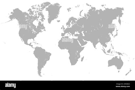 Vector Map of World Continents 的图像结果
