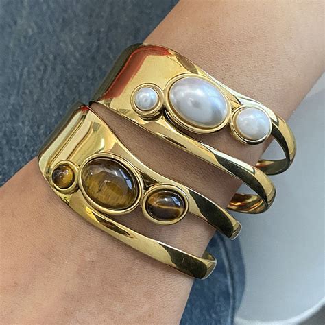 Terra Glow Statement Cuff – Ishtylish