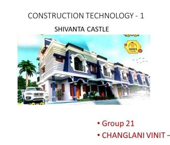 CONSTRUCTION TECHNOLOGY - 1 | CEPT - Portfolio