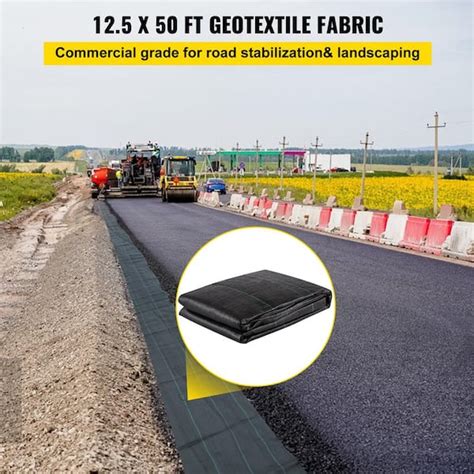 Buy Geotextile Fabric 12.5 ft. x 50 ft. Weed Barrier Fabric with 600 lb ...