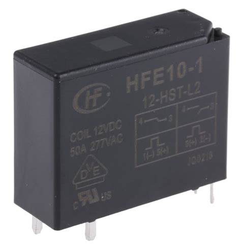 RS PRO | RS PRO PCB Mount Latching Power Relay, 12V dc Coil, 50A ...