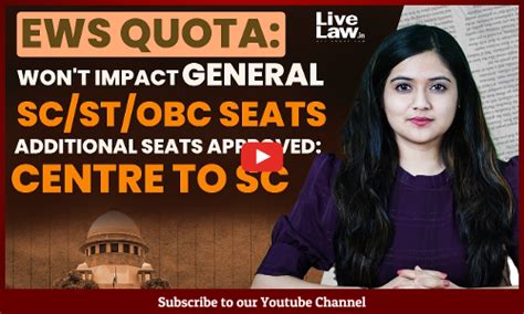 EWS Quota Won't Impact General, SC/ST/OBC Seats, Additional Seats ...
