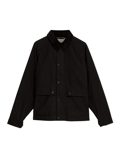 Buy Cotton Blend Harrington Jacket with Stormwear™ at Marks & Spencer