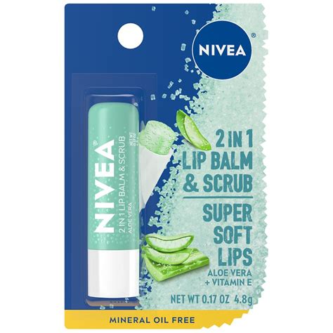 Nivea Lip Care 2 in 1 Lip Balm & Scrub | Walgreens