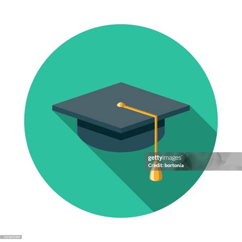 Graduation Mortar Board Icon 3d Illustration Graduation Cap Hat With