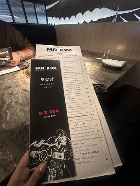 Menu at MR. KIM KOREAN BBQ, Abu Dhabi