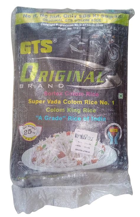 GTS Bullet Kolam Rice, 25kg Bag : Amazon.in: Grocery & Gourmet Foods