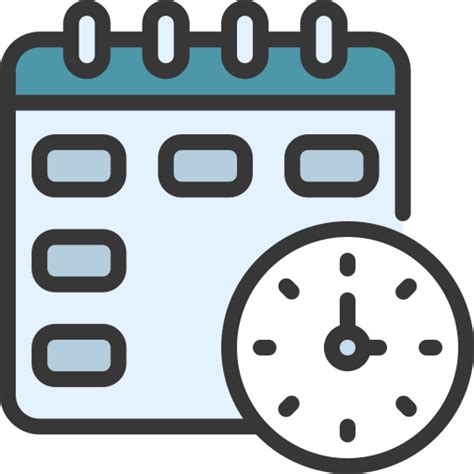 Schedule - Free time and date icons