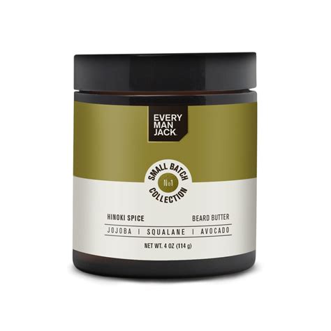 Every Man Jack Small Batch Beard Butter Hinoki Spice Fragrance ...