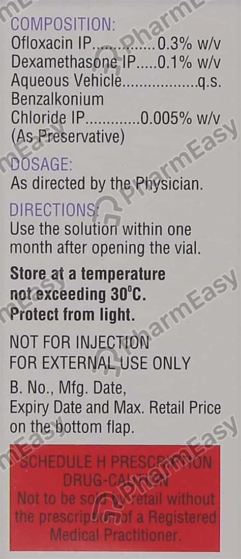 Buy Zo D Eye/Ear Drops 5ml Online at Flat 15% OFF | PharmEasy