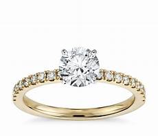 Engagement Rings Gold by Pav 233 Engagement Ring In 18k Yellow Gold 1 Engagement Rings Gold