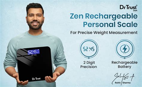 Dr Trust (USA) Electronic Zen Rechargeable Digital Personal Weighing ...