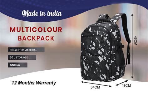 Tinytot 30 Litre, Stylish & Trendy Water Resistant Hi Storage School ...