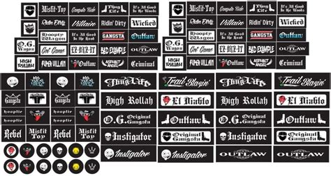 Buy Bumper / Window Decals for RC Scale cralwer Accessory - 4 Styles to ...