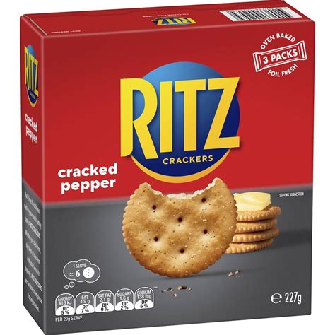 Ritz Black Pepper Crackers 227g | Woolworths