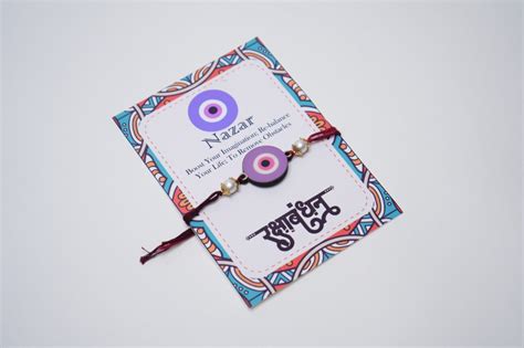Purple Nazar Rakhi – handmadelovebytanya