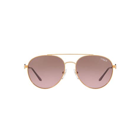 Buy Vogue Eyewear Women Gradient Brown Lens Pilot Sunglasses ...