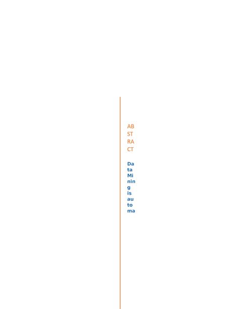 Study Notes - DATA MINING Study Material ABSTRACT Data Mining is ...