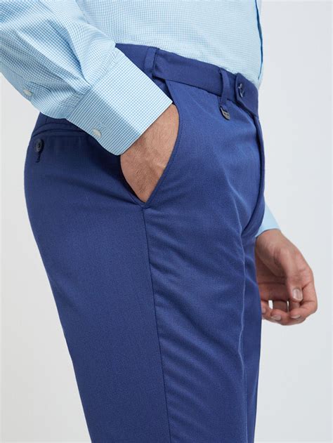 Park Avenue Men Blue Smart Fit Structure Trouser – MyRaymond