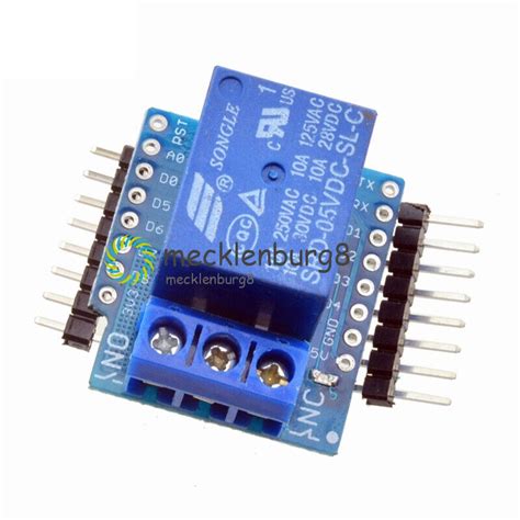NEW 5V/12V WeMos D1 Mini Wifi 1CH Relay Shield | Ubuy India