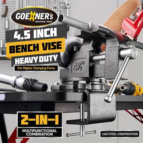 GOEHNER's Multi-Purpose Bench Vise 4-1/2 - Table Vice For India | Ubuy