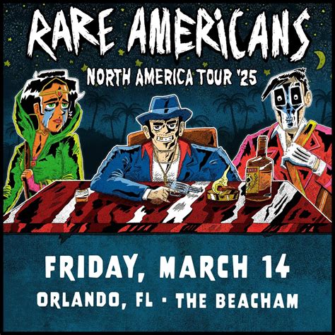 Rare Americans - North America Tour 2025, The Beacham, Orlando, 14 ...