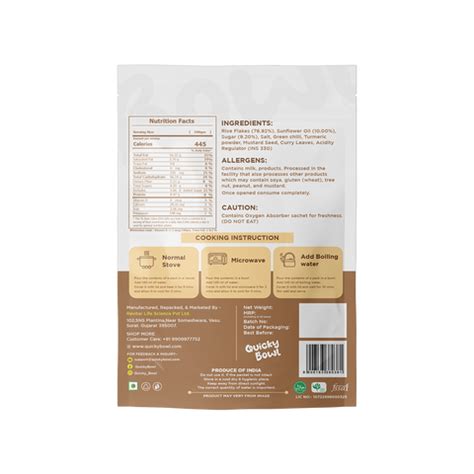 QuickyBowl Instant Poha : Wholesome Ready to Eat Breakfast