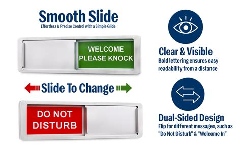 The AutoStory Do Not Disturb Door Hanger | Magnetic Slider Privacy ...