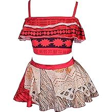 Buy WonderBabe Girls Princess Adventure Bathing Suit Halter Bikini Sets ...