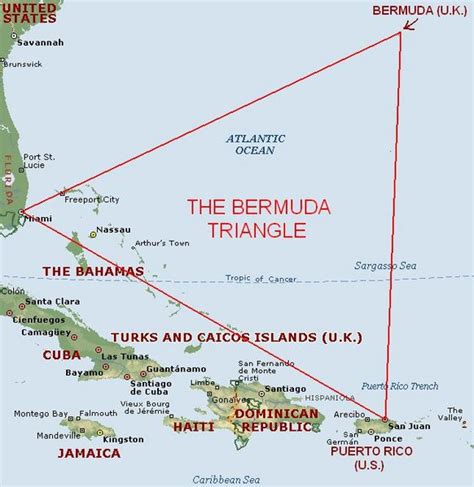 Bermuda Triangle Map, Area and Location | Bermuda Triangle History in Urdu, Bermuda Triangle ...