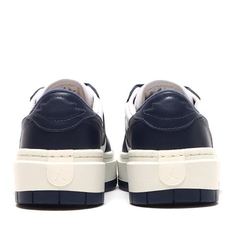 JORDAN BRAND WMNS AIR JORDAN 1 ELEVATE LOW WHITE/MIDNIGHT NAVY-SAIL ...