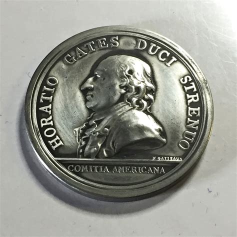 Medal Awarded to Major General Horatio Gates For the Victory at ...
