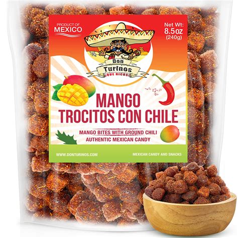 Buy Authentic Chili Mango Mexican Candy Bites, Mango Con Chile Trocitos ...