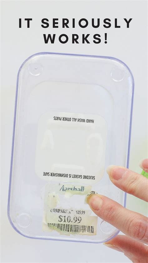 Image result for How to Get Labels Off Plastic Containers