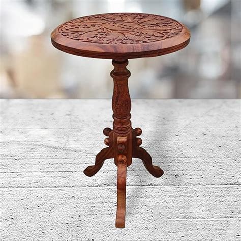 PEBBLECRAFTS Wooden Foldable Side Table End Table Side Table Nightstand ...