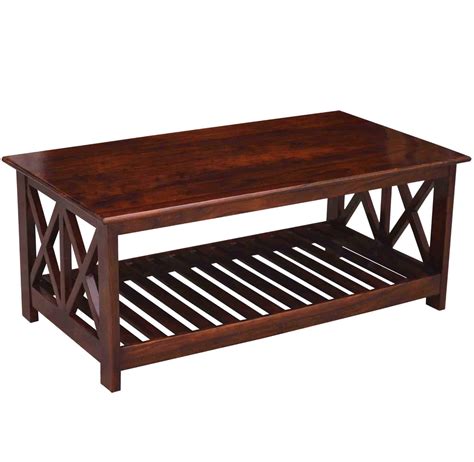 Buy RAJ HANDICRAFT XX Design Center Table | Solid Wood Contemporary ...