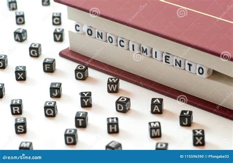 Spanish Word Conocimiento Meaning Knowledge Written with Letters ...