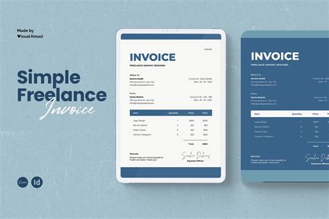 Basic Freelance Invoice Example 的图像结果
