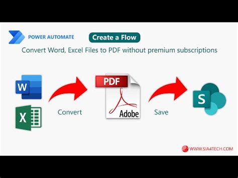 Convert Excel to PDF Power Automate 的图像结果