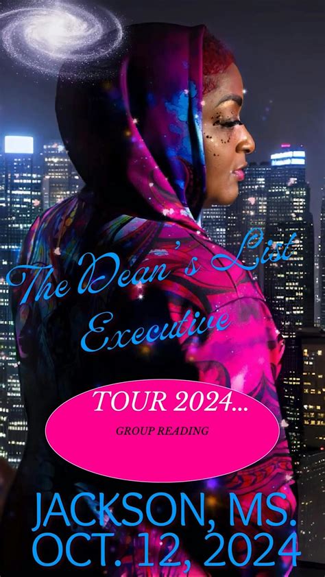 The Dean’s List Executive Tour 2024. GROUP READING JACKSON, MS ...