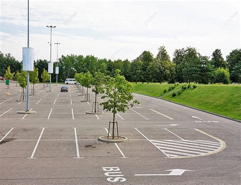 Empty Mall Parking Lot