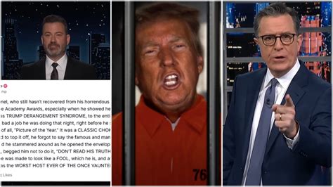 Stephen Colbert, Jimmy Kimmel Take On Trump Over Oscars Comments